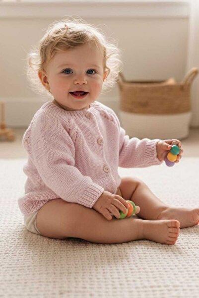 Tokuşka سترة محبوكة للفتيات الصغيرات بعمر 1-2 سنة