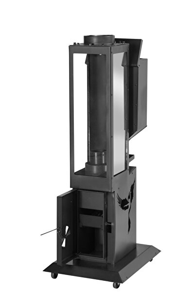 İKİZSOBA Camlı Iç Mekan Pelet Soba, Füze Soba, Döküm Soba, Ayarlanabilir Isı,...