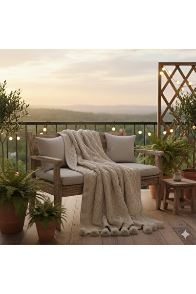 BELENAY Lunera Knitwear Tv Blanket 130X170