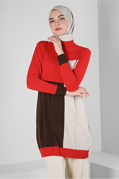 Alvina Color Block Knitwear Tunic 43180