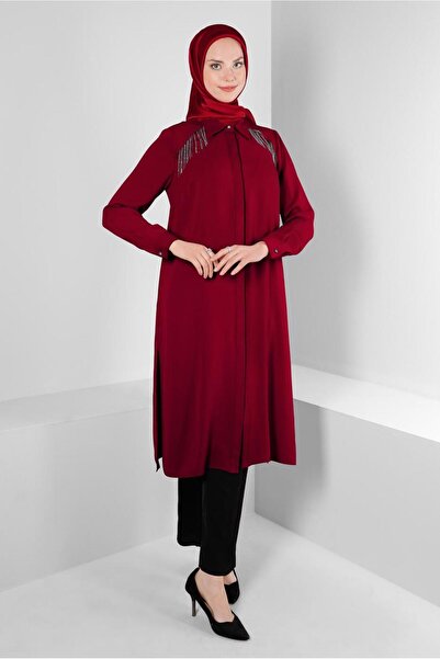 Alvina STONE TASSEL DETAILED SIDE SLIT TUNIC 43545