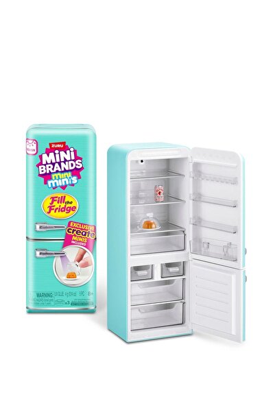 GIOCHI PREZIOSI Mini Brands Mini Buzdolabı Seti – Işıklı Mini Fridge + Mini Yiyecek Aksesuarları Oyuncak