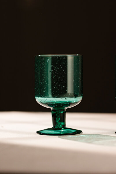 Rakle Shadow Handmade Self-Colored Set of 2 Ice Cream Cups Blue 320 Cc