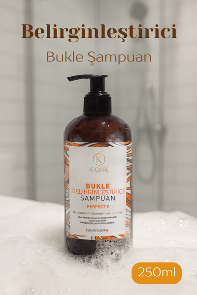 K K-CARE Cosmetics Kıvırcık Saçlar Için Bukle Belirginleştirici Şampuan 250 ml