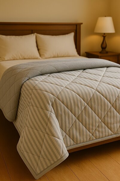 HİG HOME Single Double-Sided Welsoft & Satin Winter Quilt – Ultra Soft Fluffy Filling, Warm Comfort