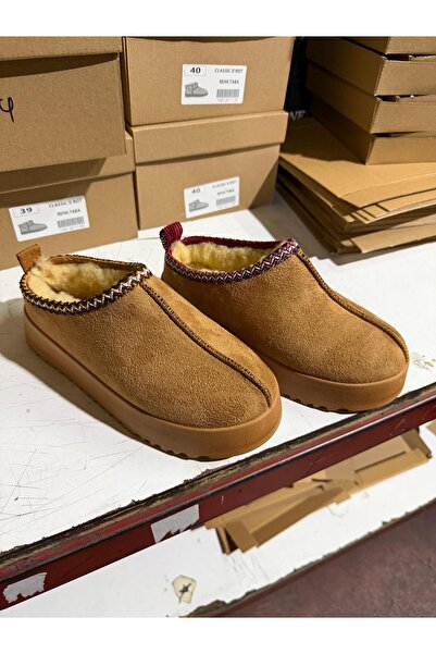 madam gold Women's Stoned and Furry Winter Slippers, Narrow Fit, Please Choose One Size up