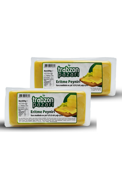 TRABZON PAZARI Taze Kaşar, Eritme Peyniri 2x600 Gr