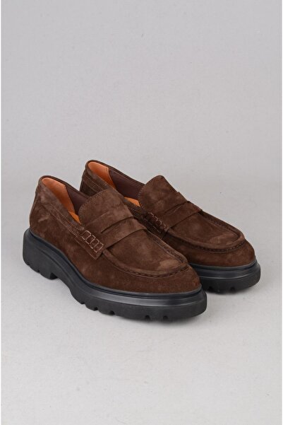 SEÇ KUNDURA Select 54082 Genuine Leather Casual Men's Shoes Brown Suede