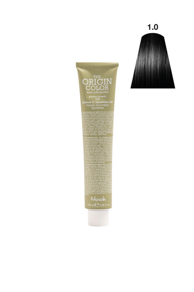 Nook Origin Color Profesyonel Saç Boyası 100ml-Doğal Siyah/ Ana Renk Parlak S...