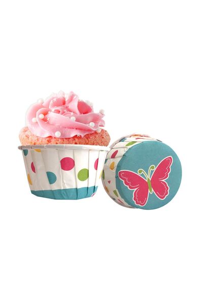 Dolphin Kağıt Muffin Kek Kapsülü Shrinkli 50 li Kelebekli YDL 1520