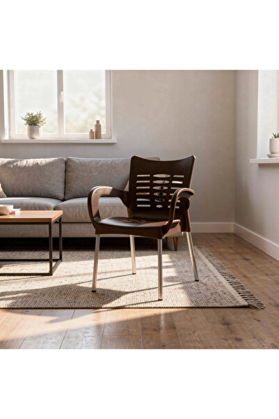 Palma homez Stylish plastic armchair - brown