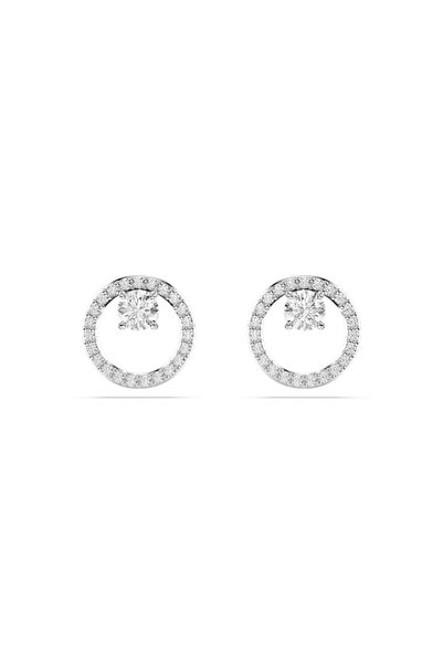 Swarovski 5692262 Küpe Constella:Pe Stud Cz Whıte/Rhs