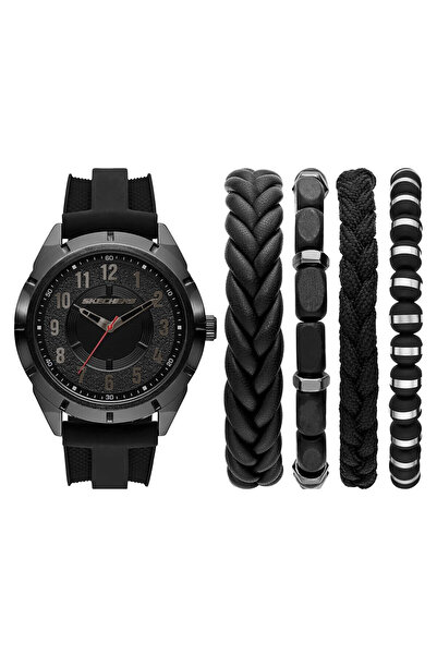 SKECHERS SR9120 Erkek Kol Saati ve Bileklik Seti