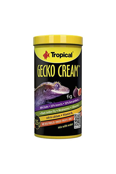 Tropical Gecko Cream Fig İncirli Gecko Yemi 100 Ml 50 Gr