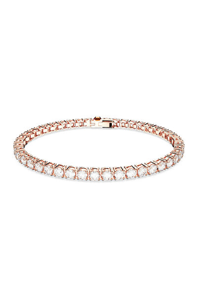 Swarovski 5657659 Bilezik Re Matrix:Bracelet S White/Ros M