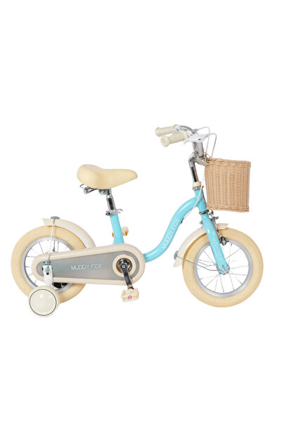 Aspire Books Kids’ bicycle for ages 2–5 with adjustable height, storage basket, and stabilizer wheels - Sky blue