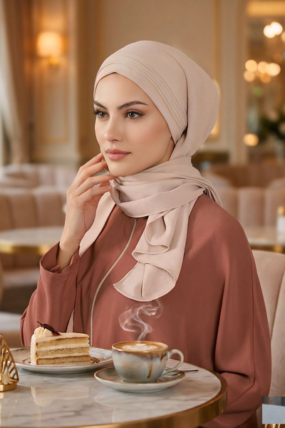 Aisha's Design Πλισέ Σχέδιο Αερομπίν Σάλι, CPS-90, Πέτρα