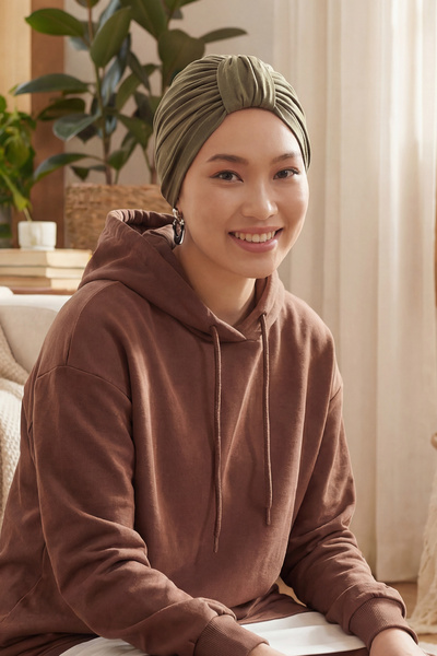 Aisha's Design Combed Cotton Bone,B-68,Khaki Green