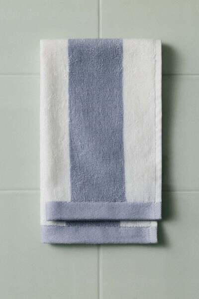 H&M Striped cotton terry guest towel