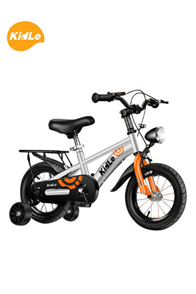 KidLe دراجة أطفال مقاس 14 بوصة، بعجلات وامضة ومصباح أمامي، دراجة للأطفال من س...