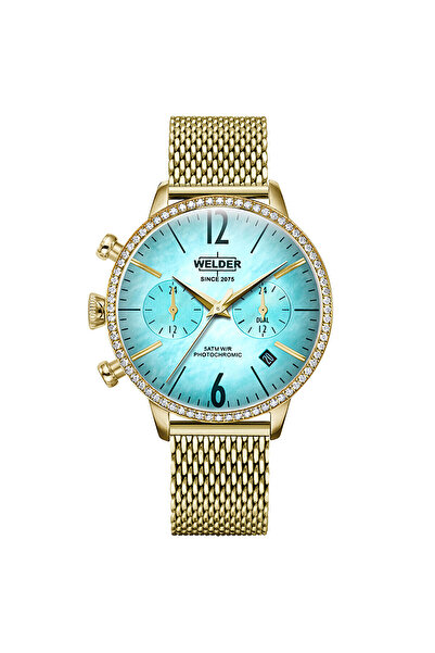 Welder WWRD100G 38 mm Pırlantalı Kadın Kol Saati