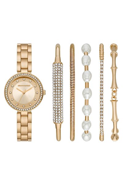 SKECHERS SR9084 Kadın Kol Saati ve Bileklik Seti