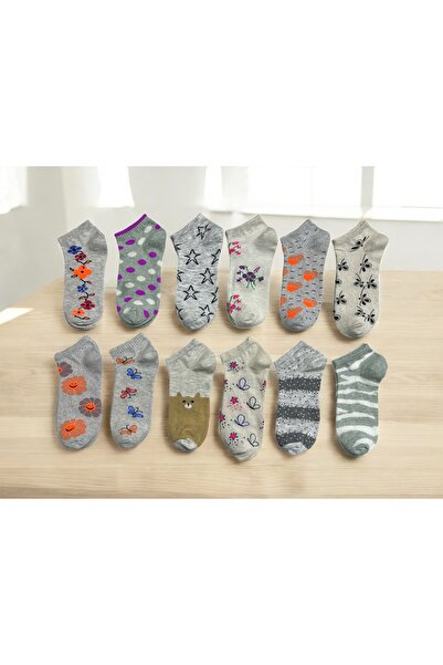 KAYSSOCK Дамски комплект от 8 чифта памучни чорапи с мотиви, дишащи, светли цветове