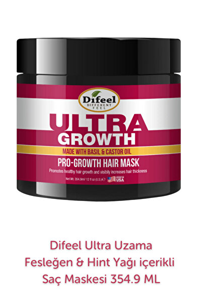 Difeel Ultra Growth Yavaş Uzayan Saçlara Özel Saç Maskesi 354.9ml
