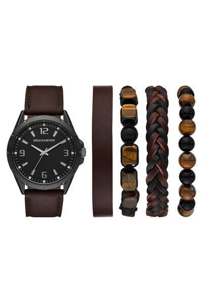 SKECHERS SR9119 Erkek Kol Saati ve Bileklik Seti