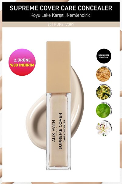 Alix Avien Kalıcı,Nemlendirici,Hücre Onarıcı Leke Karşıtı Kapatıcı - Supreme Cover Concealer 901 Pure Ivory
