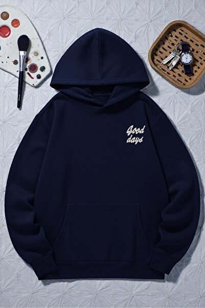 uyguntarz Hanorac oversize unisex cu imprimeu Good Days