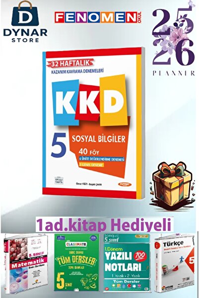 Fenomen Yayıncılık KKD 5.SINIF SOSYAL BILGILER (40 FASIKÜL) KAZANIM KAVRAMA D...