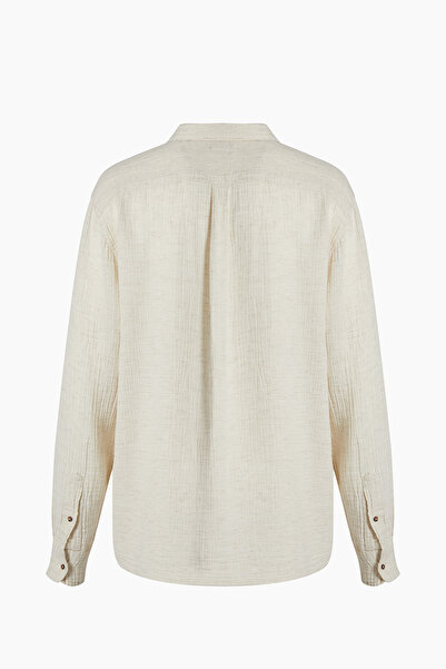 İKİKIZ Men's Crinkle Linen Shirt