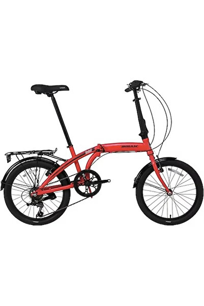 Bisan BİSAN TWIN-S KATLANIR BİSİKLET 32CM V 20 JANT 6 VİTES KIRMIZI SİYAH