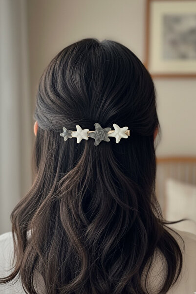 Modex Set de catarame multiple cu scoici de mare albă (6 cm)