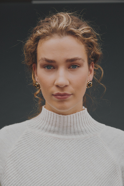 AKSWSUAR Leopar desenli küpe.