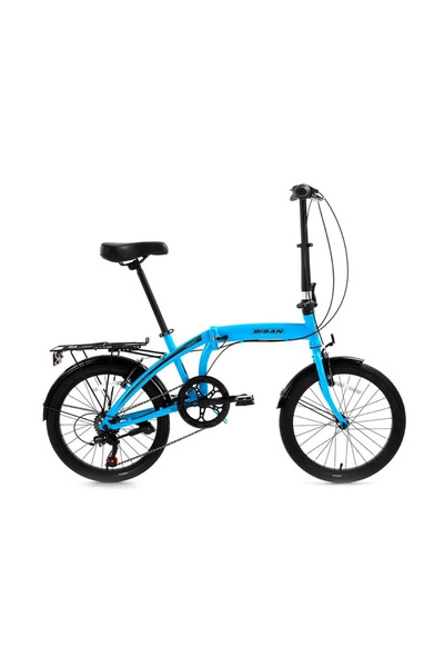 Bisan TWIN-S KATLANIR BİSİKLET 32CM V 20 JANT 6 VİTES AÇIK MAVİ SİYAH