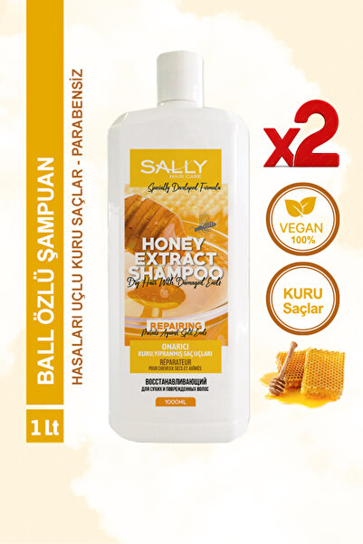 Sally شامبو إصلاح الشعر بخلاصة العسل - للشعر الجاف ذو الأطراف التالفة 1 لتر -...