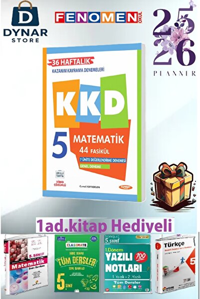 Fenomen Yayıncılık KKD 5.SINIF MATEMATIK (44 FASIKÜL)  VE NARTEST KURUMSAL DE...