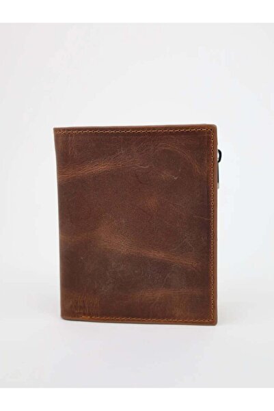 Meskanto Luna Hakiki Deri Fermuarlı Cüzdan