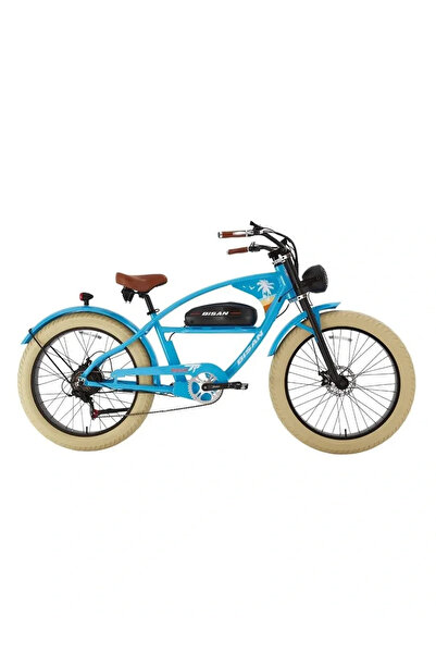 Bisan RIDER ELEKTRİKLİ BİSİKLET 46CM MD 26 JANT 7 VİTES G.MAVİ TURUNCU