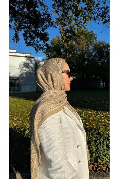 Modechic Collection Ethnic Retro Pattern Cotton Light Green Shawl