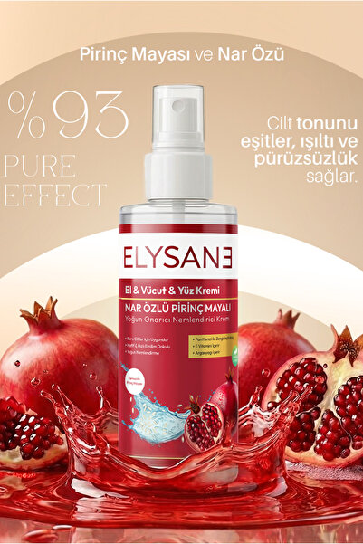 ELYSANE Pirinç Mayası Nar Özlü Leke Karşıtı Derin ve Aydınlık Cilt Etkisi Nem...