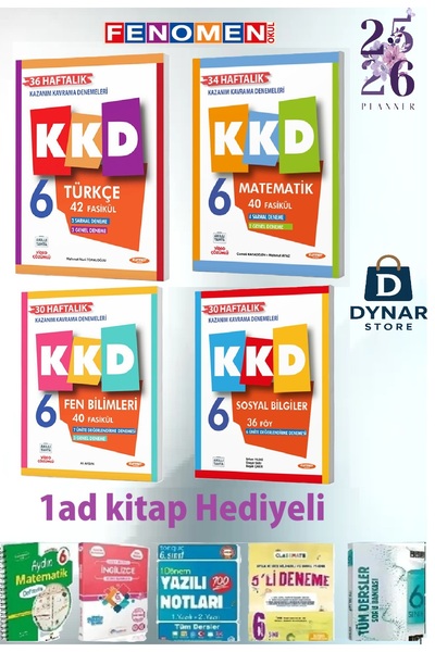 Fenomen Yayıncılık fenomen kkd 6.sınıf türkçe matematik fen sosyal haftalık d...