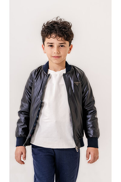 Verscon Ανδρικό παλτό Bomber από συνθετικό δέρμα 2 - 6 ετών
