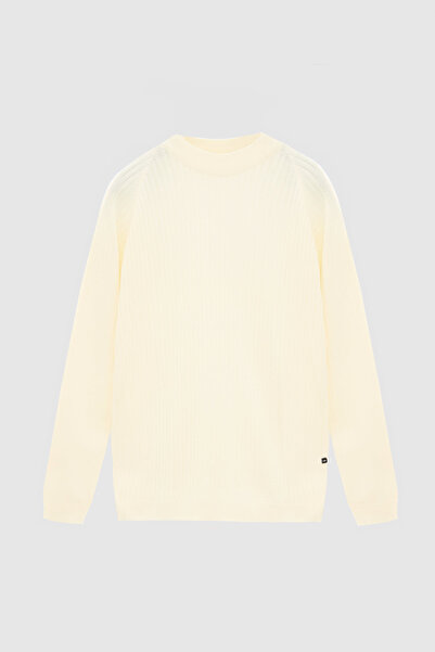 Twn Πουλόβερ Slim Fit Ecru