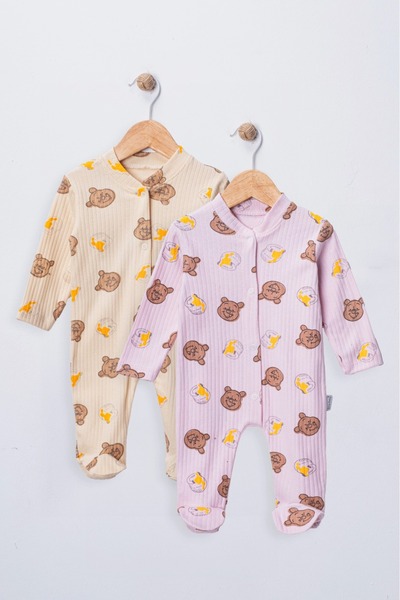 ENİA BABY طقم بدلة للأطفال البنات مكون من قطعتين مصنوع من القطن بنسبة 100%