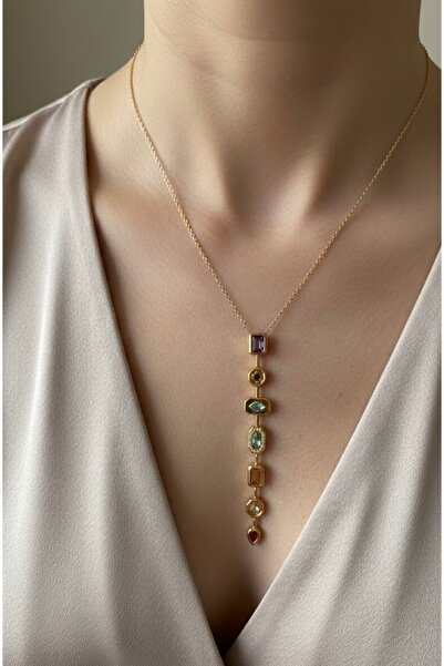 B.S. ACCESSORİESS 7 Element Çelik Y Kolye