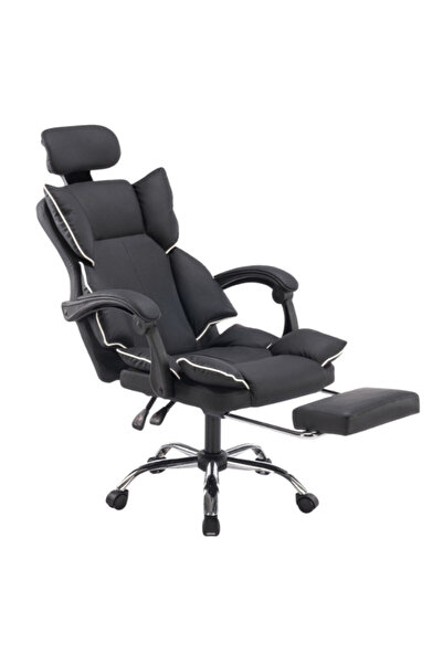OEM Ρυθμιζόμενη εργονομική καρέκλα γραφείου με προσκέφαλο, μαύρη