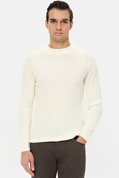 Twn Πουλόβερ Slim Fit Ecru